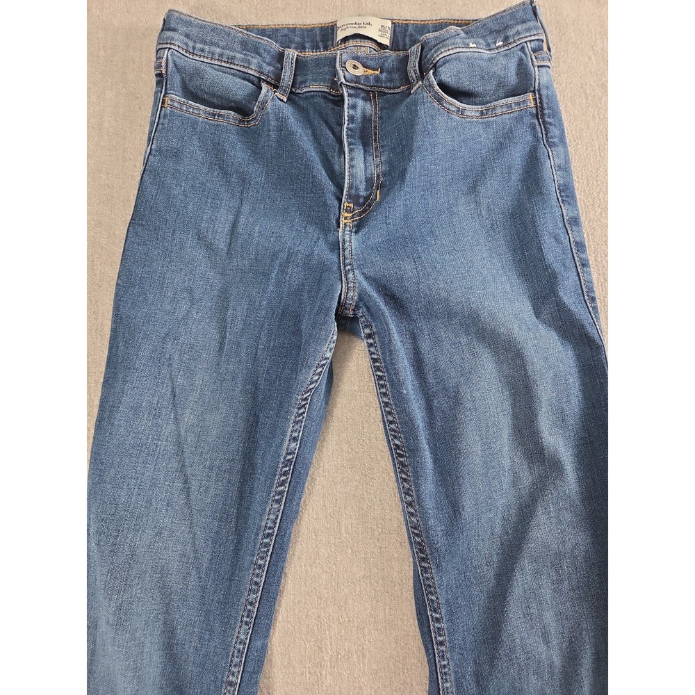 Abercrombie Kids Girls High Rise Flare Jeans 15/16 Comfort Stretch Boho Retro